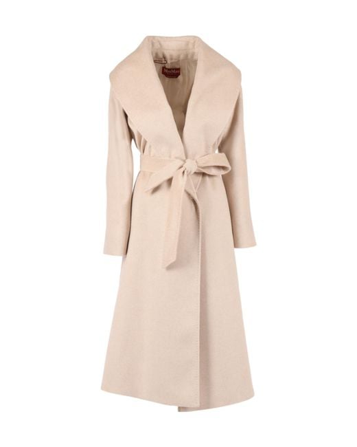 Max Mara Natural Belted Coats