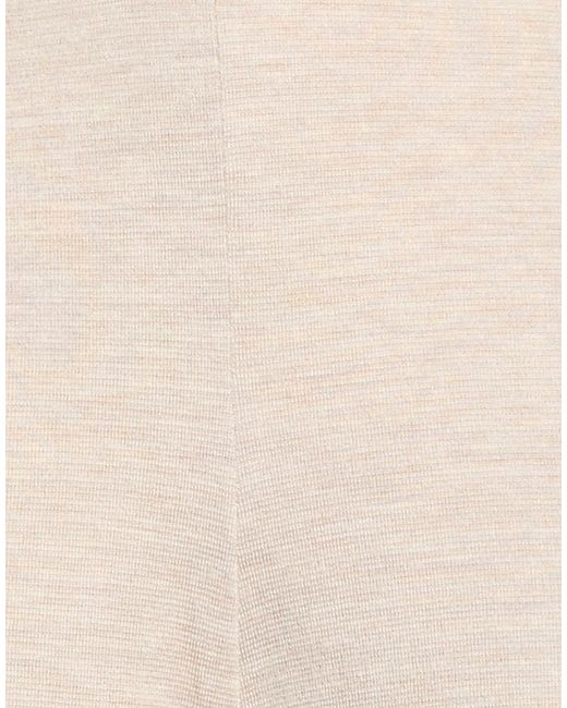 Max Mara White Minimalist Solid-Color Wool Wide-Leg Pants