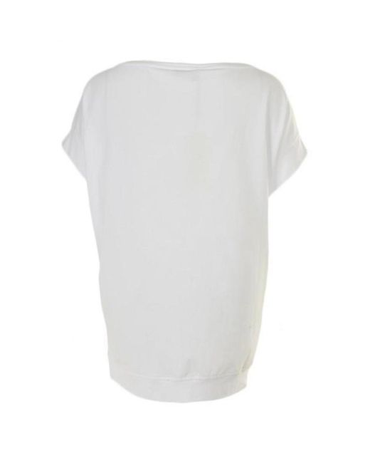 Versace Jeans White Round-Necked Logo T-Shirt for men
