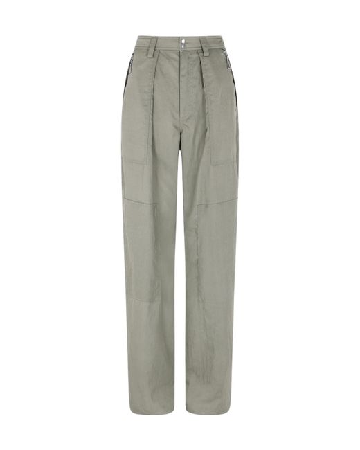 Rabanne Gray Rabanne Pleated Button Fastened Trousers