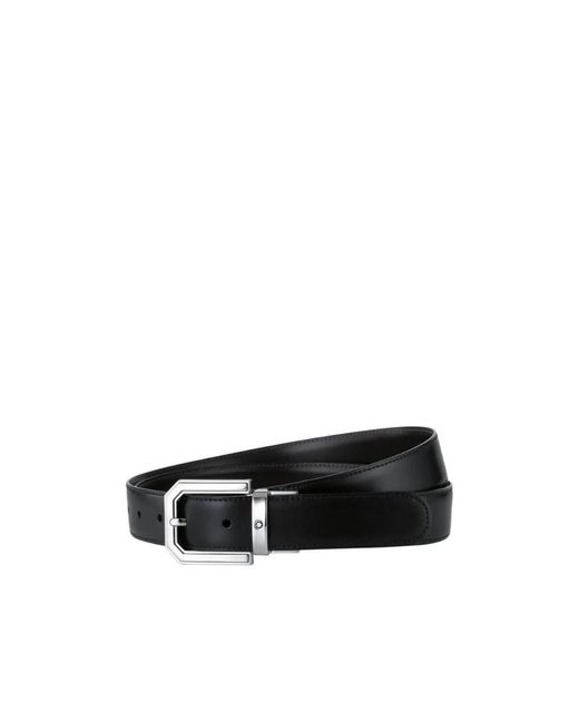 Montblanc White Logo Buckle Belt for men