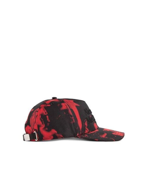 McQueen White Logo Baseball Cap for men