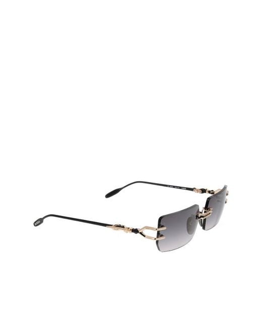 Chrome Hearts White Rectangular Sunglasses for men
