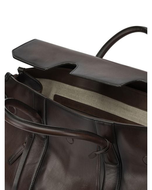 Officine Creative Black 'Bostonian 001' Travel Bag for men