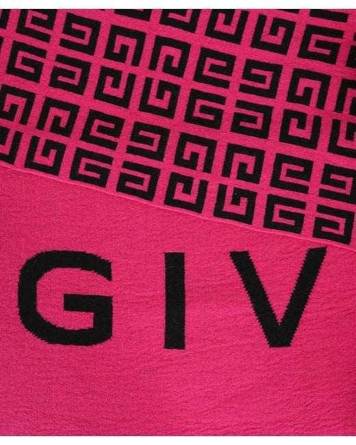 Givenchy Red Logo Scarf for men