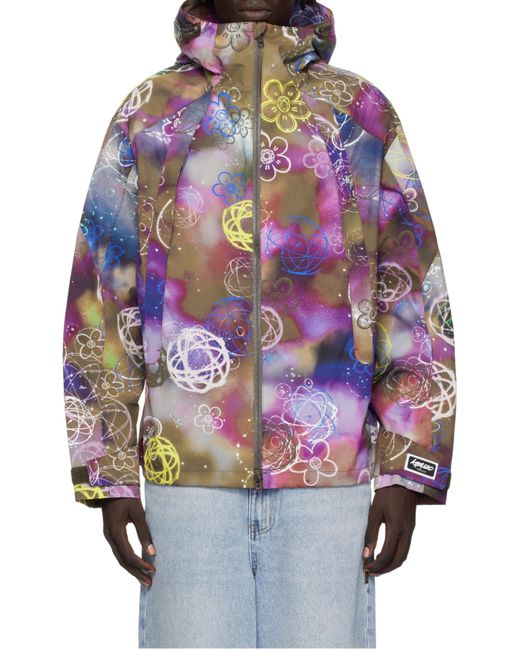 KENZO Purple X Futura 2000 Short Windbreaker for men