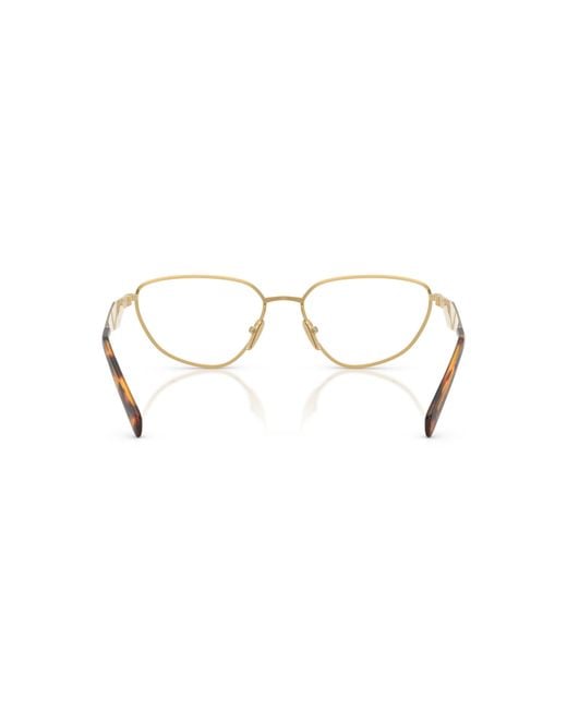Prada Natural Eyewear Irregular Frame Glasses
