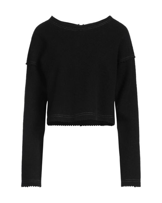 Max Mara Black Lightweight Knit Jumper