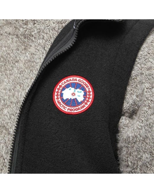 Canada Goose Black Mersey Logo Patch Gilet for men