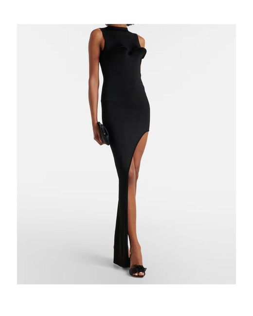 Jean Paul Gaultier Black Jersey Maxi Dress