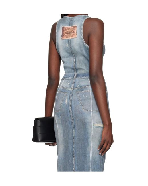 Acne Blue Crewneck Sleeveless Top