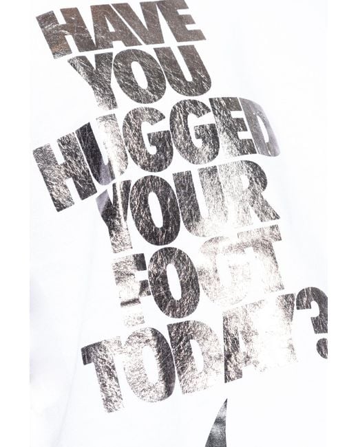 Comme des Garçons White Crew Neck Short-Sleeved T-Shirt for men
