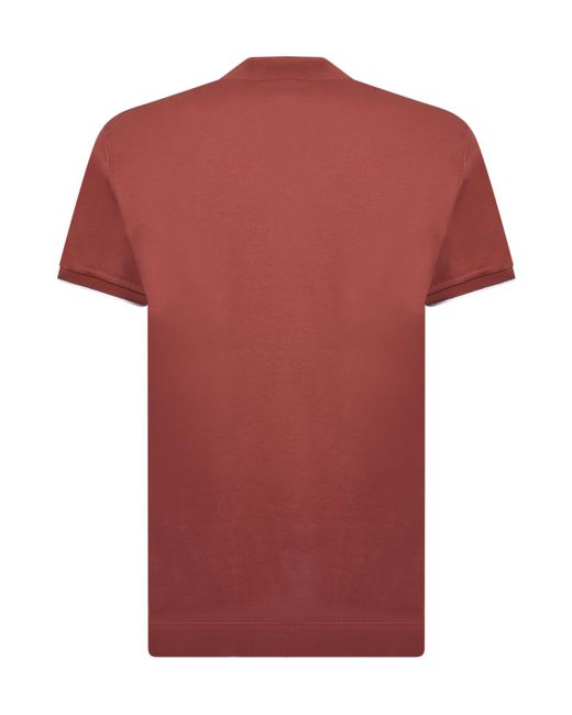 Zegna Logo Embroidered Short-Sleeved Polo Shirt for men