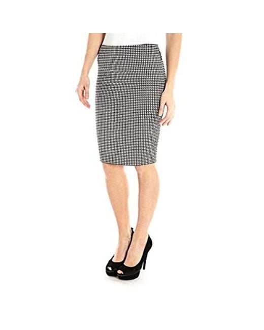 Armani Jeans Gray Plaid Detail Skirt