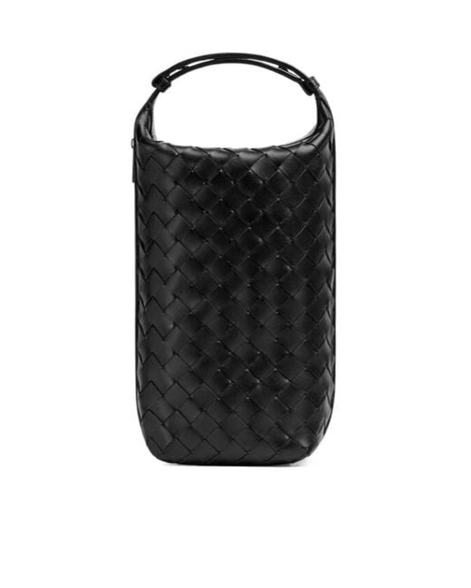 Bottega Veneta Black Intrecciato Vertical Wallace for men