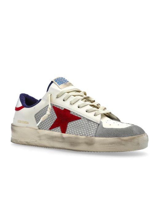Golden Goose Deluxe Brand Pink Stardan Lace-Up Sneakers for men