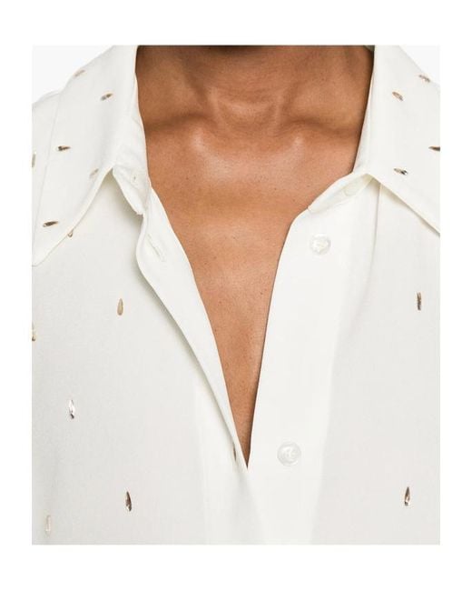 Fabiana Filippi White Long-Sleeved Shirt