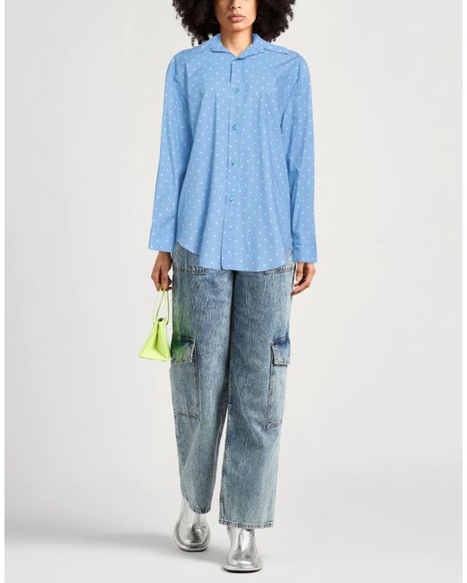 Marni Blue Polka Dot Shirt