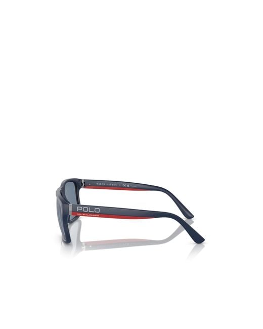 Polo Ralph Lauren Blue Full Frame Sunglasses for men