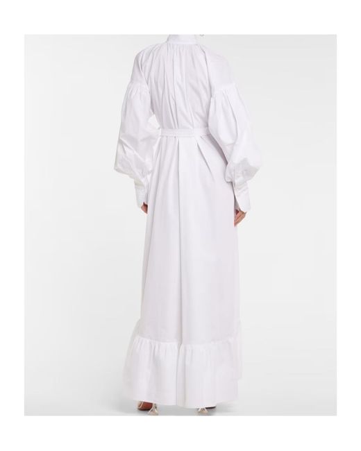 Patou White Belted Maxi Dress