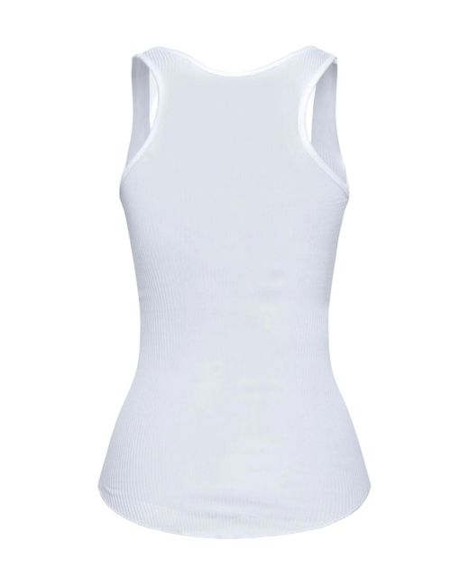 Isabel Marant White Sleeveless Crew Neck T-Shirt