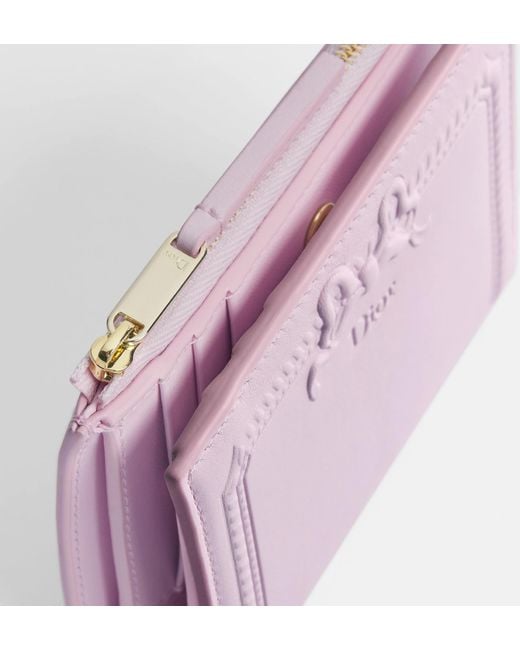 Dior Purple Médaillon Dahlia Wallet