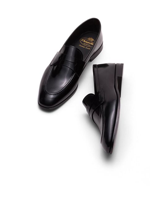 Church's Black Round-Toe Business Casual Shoes for men