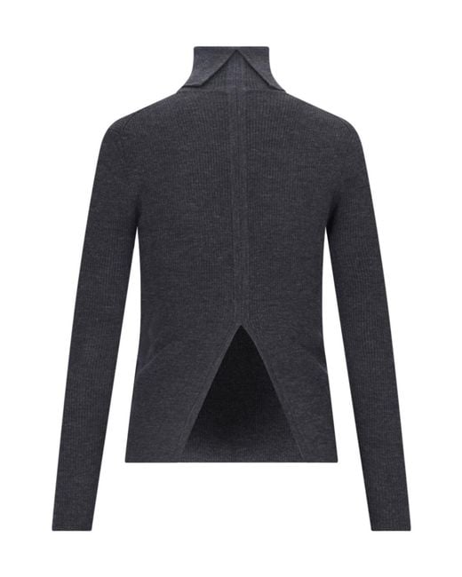 P.A.R.O.S.H. Blue Turtleneck Knit Sweater