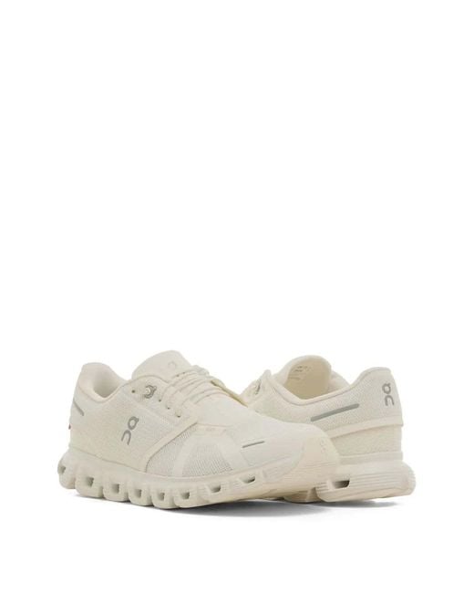 On Shoes White Cloud Lace-Up Running Shoes for men