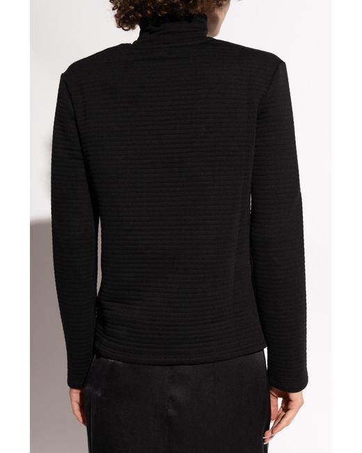 Jil Sander Black Logo Patch Jumper