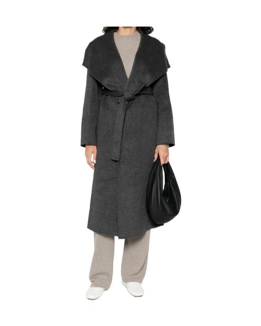 Soft Goat Black Long-Sleeved Coat