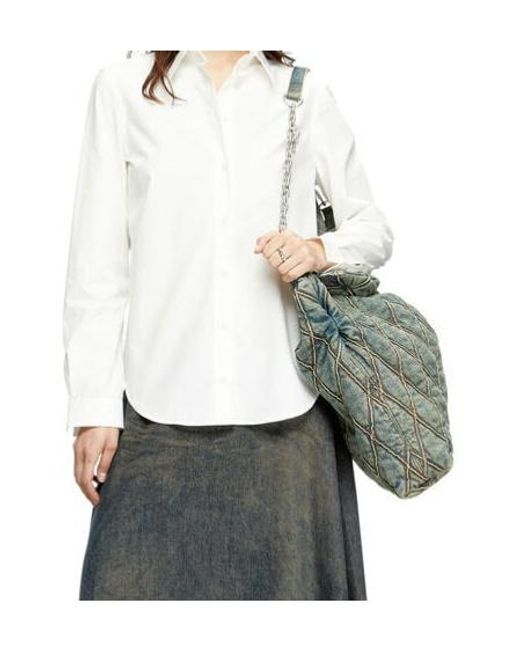 DIESEL Blue Charm-D Large Hobo Bag