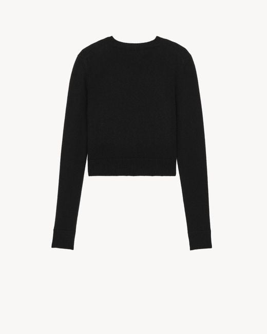 Saint Laurent Black Long-Sleeved Sweater