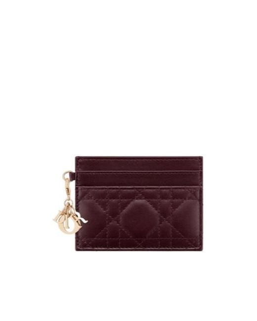 Dior Purple Lady Freesia Card Holder