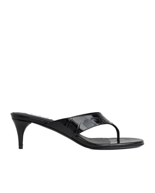 Alaïa Black Mules Tong