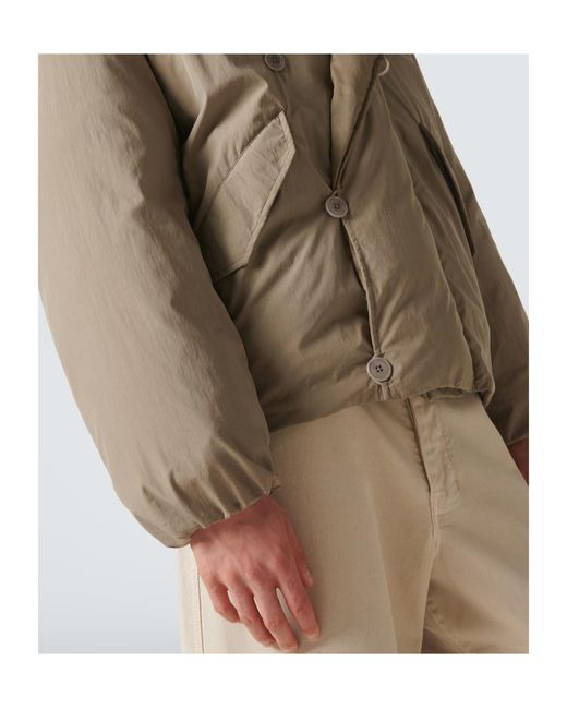 Lemaire Natural Hooded Down Jacket for men