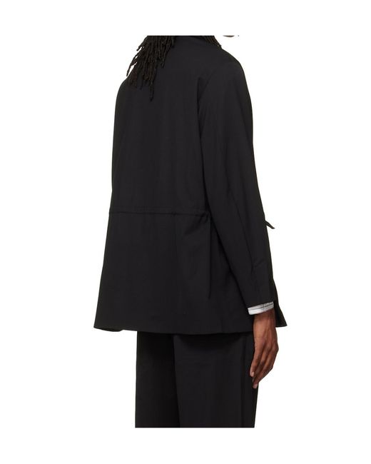 Kiko Kostadinov Black Notch-Lapel Blazer for men