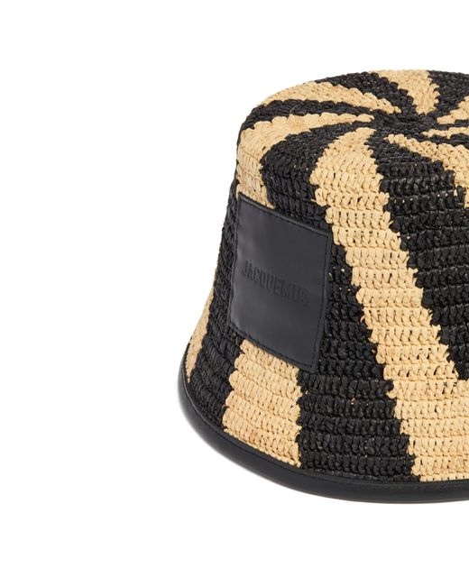 Jacquemus Black Woven Hat