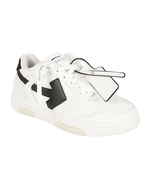Off-White c/o Virgil Abloh White Logo Patch Lace-Up Sneakers for men