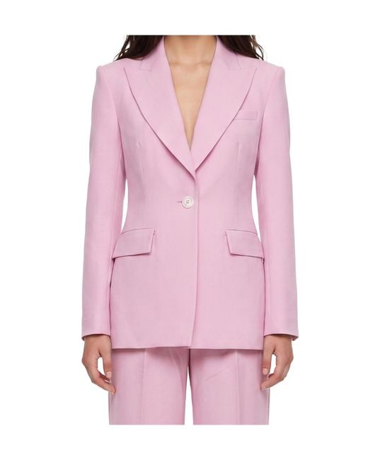 Alex Perry Pink Long-Sleeve Blazer