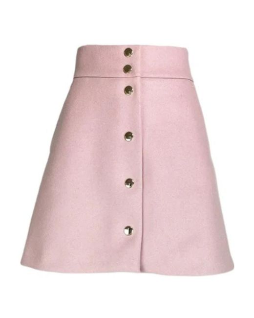 RED Valentino Pink A-Shaped Skirt