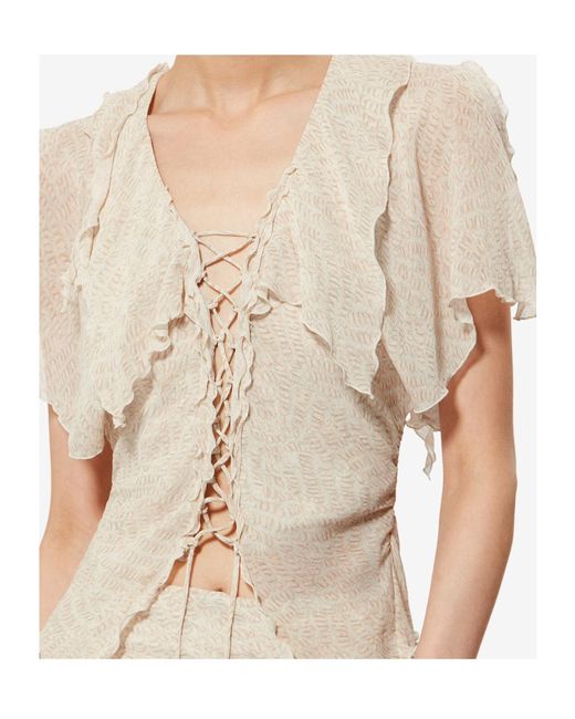 Isabel Marant White Thanais Blouse