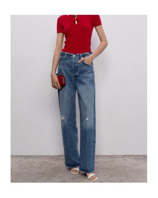 Citizens of Humanity Blue Ayla Baggy Jeans