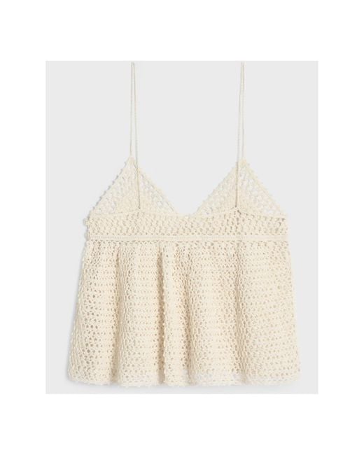 Céline Natural Top With Thin Straps
