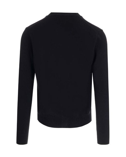 Vivienne Westwood Blue Orb Logo Embroidered V-Neck Cardigan for men
