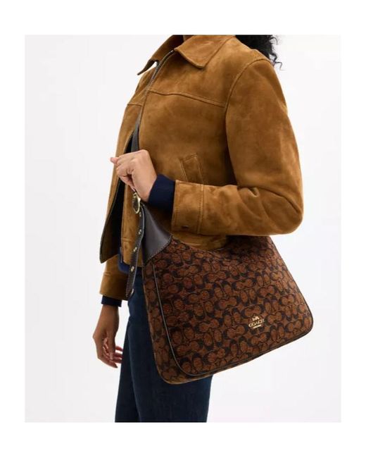 COACH Brown Ella Shoulder Bag