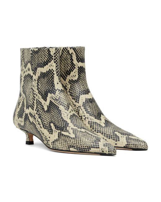 Aeyde Brown Pointed Ankle Boots