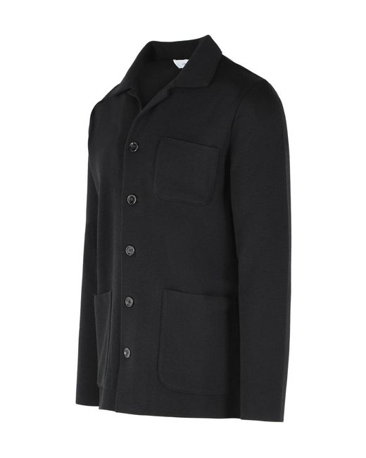 Lardini Black Patch Pocket Knitted Jacket for men