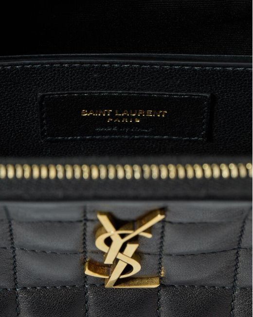 Saint Laurent White Cassandre Matelassé Carré Camera Bag