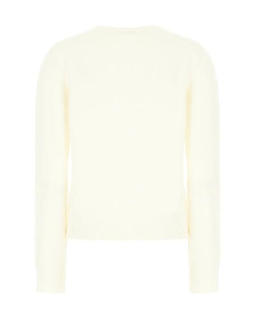 Dondup White Wool Sweater